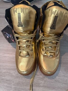 Ewing Athletics 33 Hi "Gold Empire State / NYC" size 13